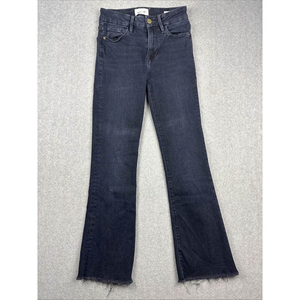 Frame‎ Jeans Womens 24 Blue Le Crop Mini Boot Denim Stretch 5 Pocket Marcella